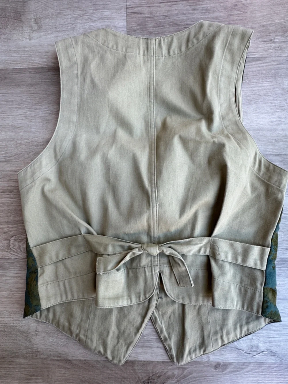 Vtg 90s Gap Floral Tapestry Vest Womens Medium Boho Hippie Artsy - Picture 5 of 5